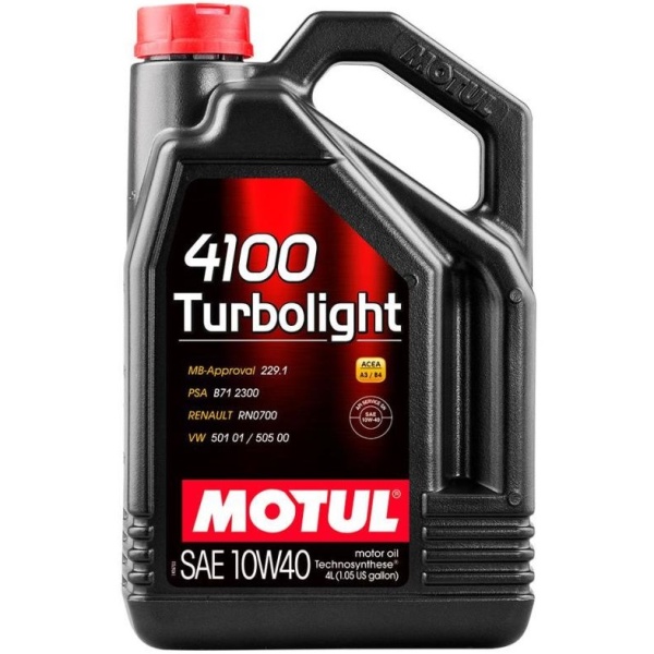 Ulei Motor Motul 4100 Turbolight 10W-40 4L 109462